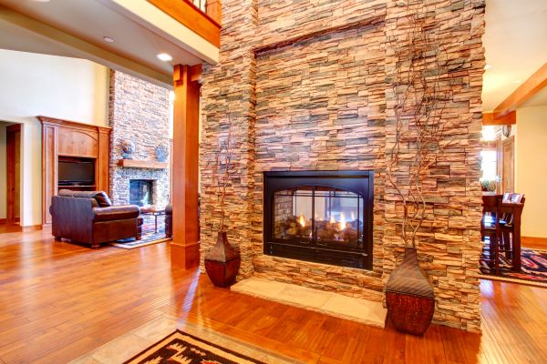 Stone Hearth Installation in Denver